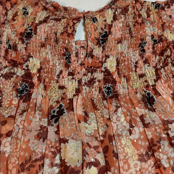 Ulla Johnson Ivy Floral Top - Coral Size 4 - Picture 9 of 9